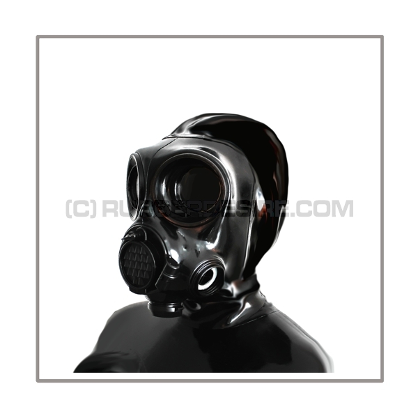 Deluxe gasmask-zipper-hood HR-OM with panoramic-view - model OM90-CM7M